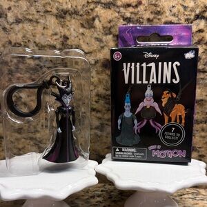 Disney Maleficent Enamel Keychain - Black, Purple & Green